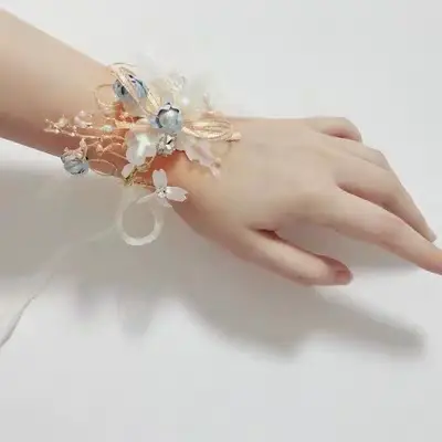 Girls Princess Headband Flower Wreath Mesh Hair Accessory