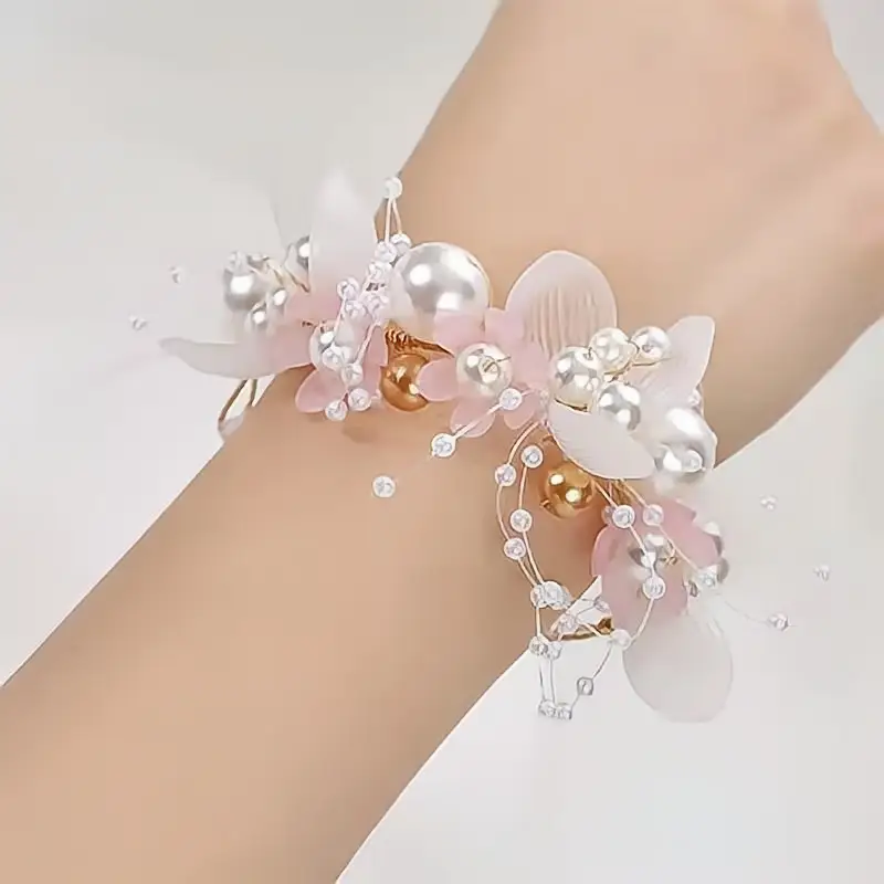 Girls Princess Headband Flower Wreath Mesh Hair Accessory