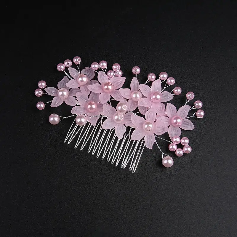 Girls Princess Headband Flower Wreath Mesh Hair Accessory