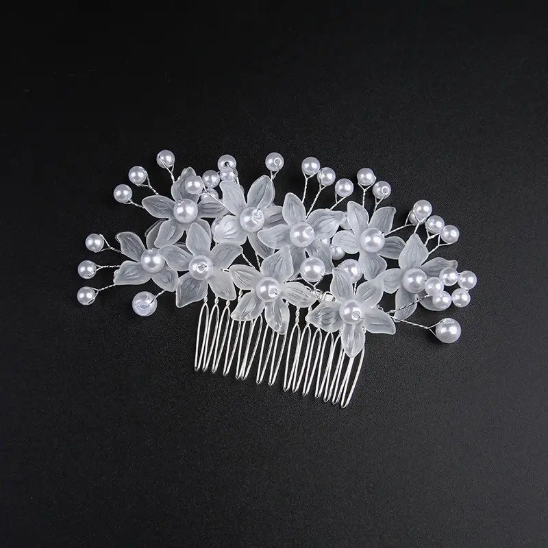 Girls Princess Headband Flower Wreath Mesh Hair Accessory