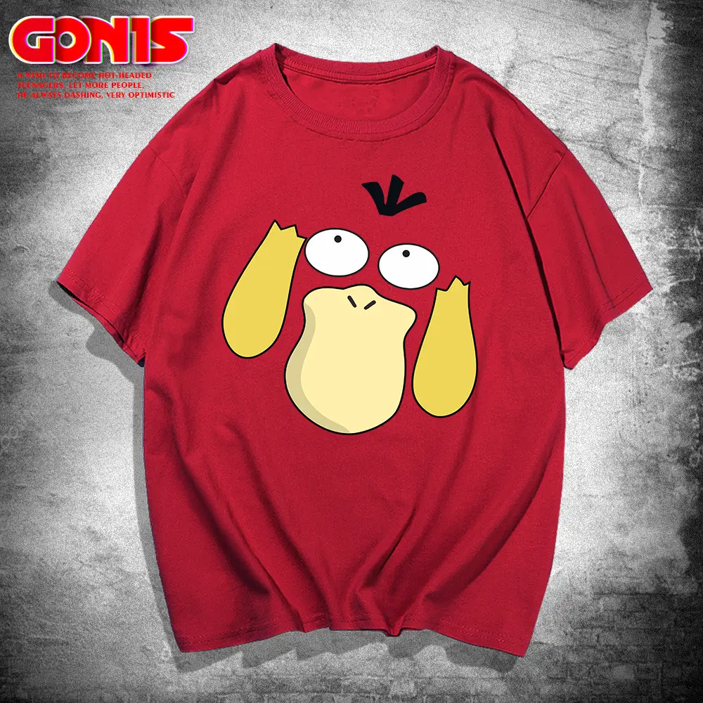 Men Women Red Pikachu Graphic T-Shirt - Image 4
