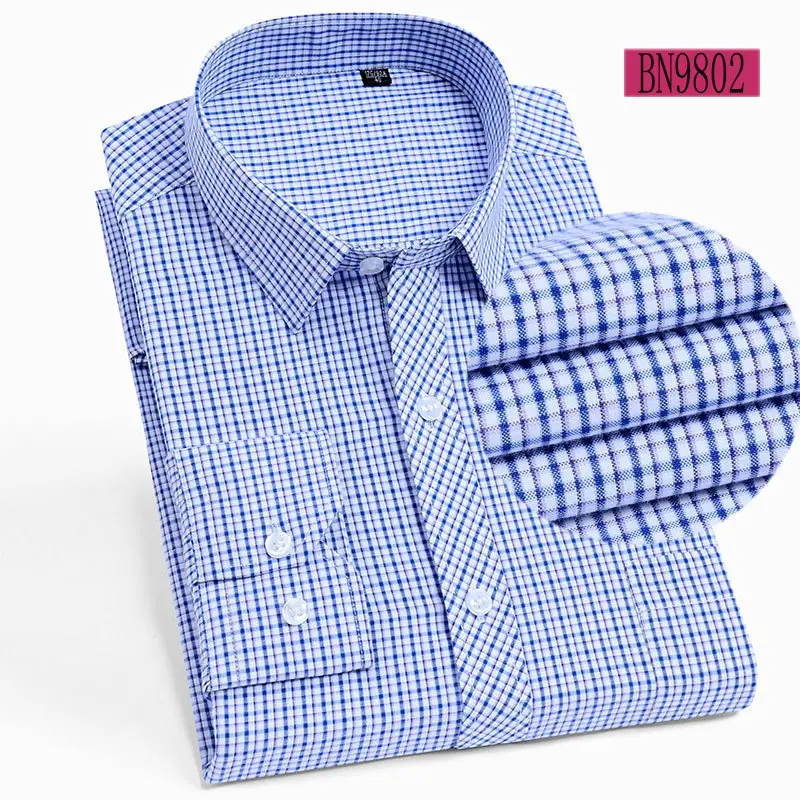 Men's Blue Striped Long Sleeve Shirt - Image 2