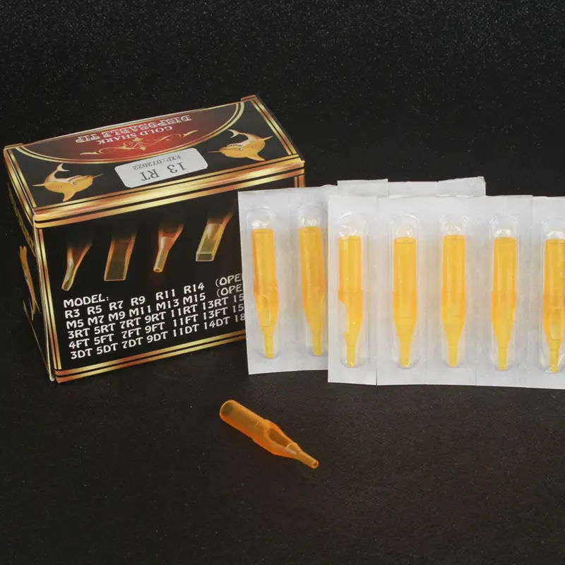 Golden Shark Tattoo Disposable Needle Mouth 50pcs