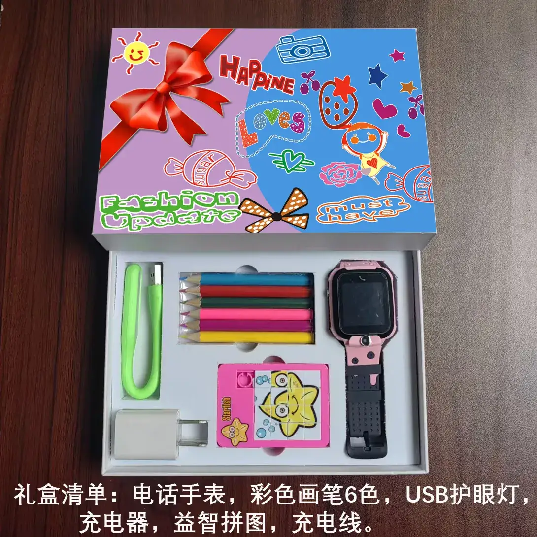 Pink Touchscreen Smart Watch for Kids 4G Waterproof - Image 2