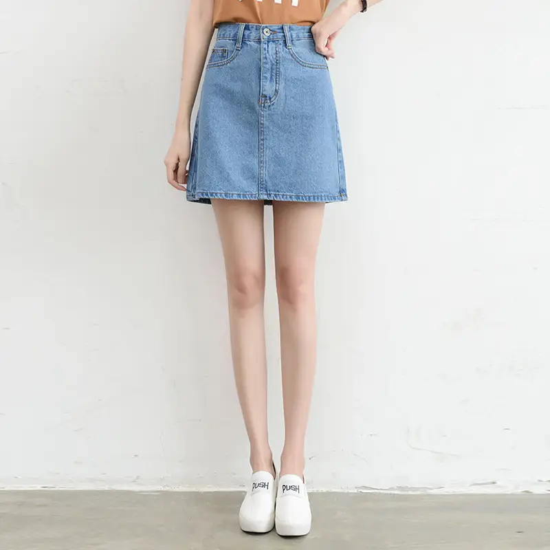 2024 Rockaway Beach Denim Skirt High Waist - Image 7