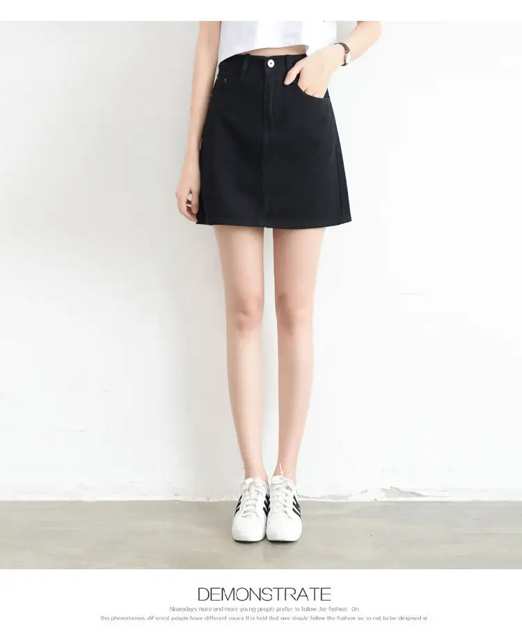 2024 Rockaway Beach Denim Skirt High Waist — feature 29