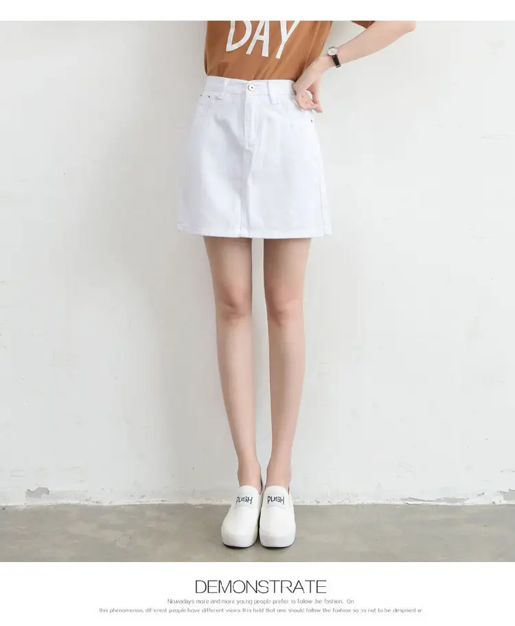 2024 Rockaway Beach Denim Skirt High Waist — feature 34