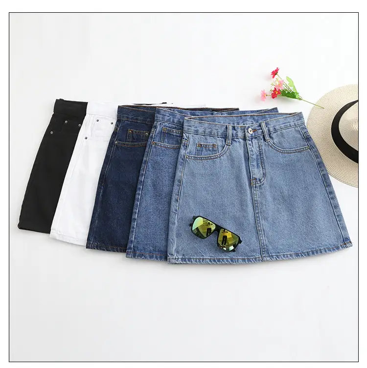 2024 Rockaway Beach Denim Skirt High Waist — feature 39