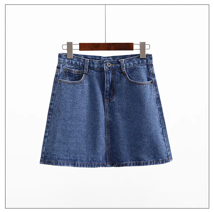 2024 Rockaway Beach Denim Skirt High Waist — feature 41