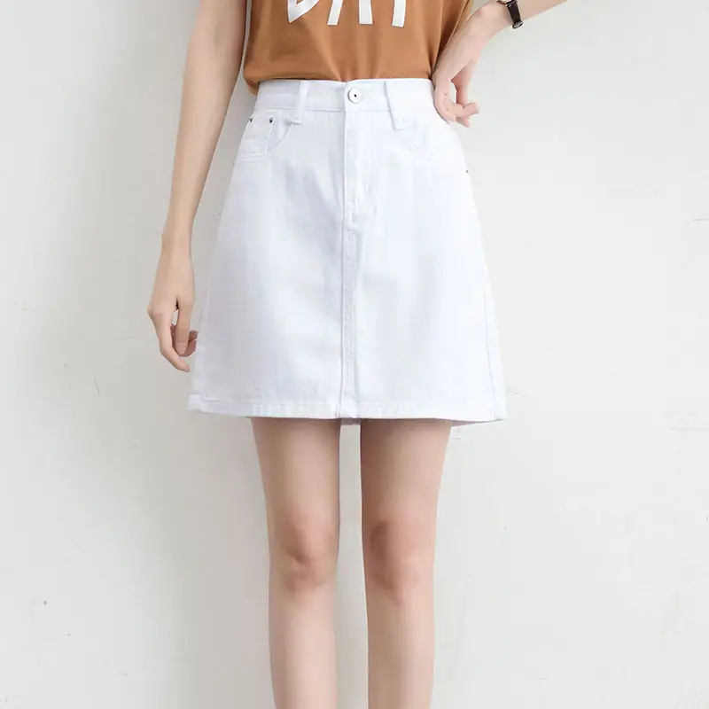 2024 Rockaway Beach Denim Skirt High Waist - Image 2