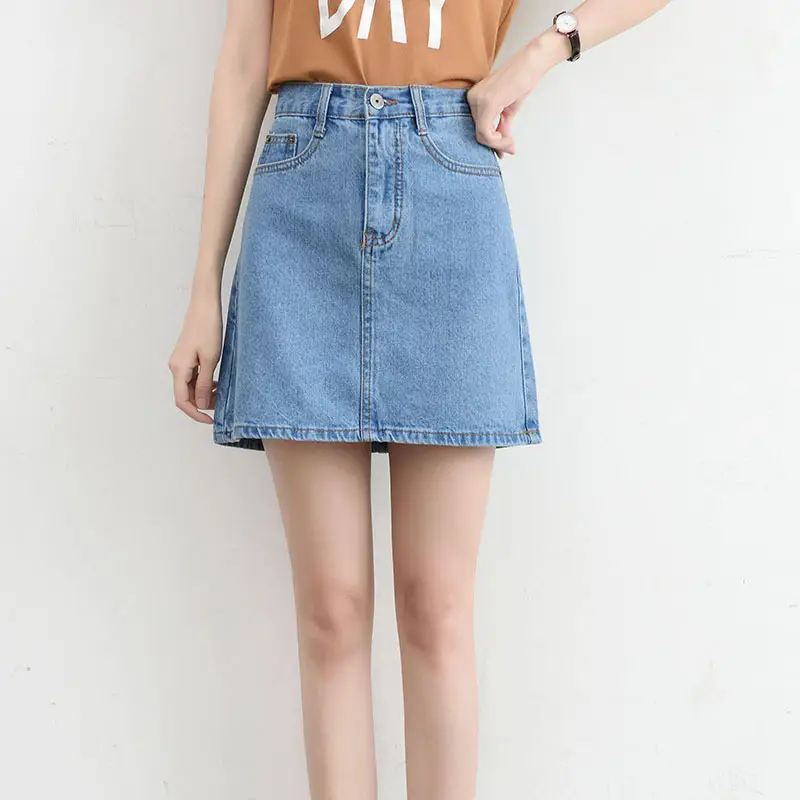 2024 Rockaway Beach Denim Skirt High Waist - Image 3