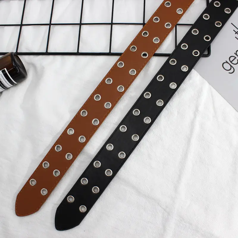 Ladies Hip-hop Belt Iron Ring Chain Double Row Steam Eye - Image 7