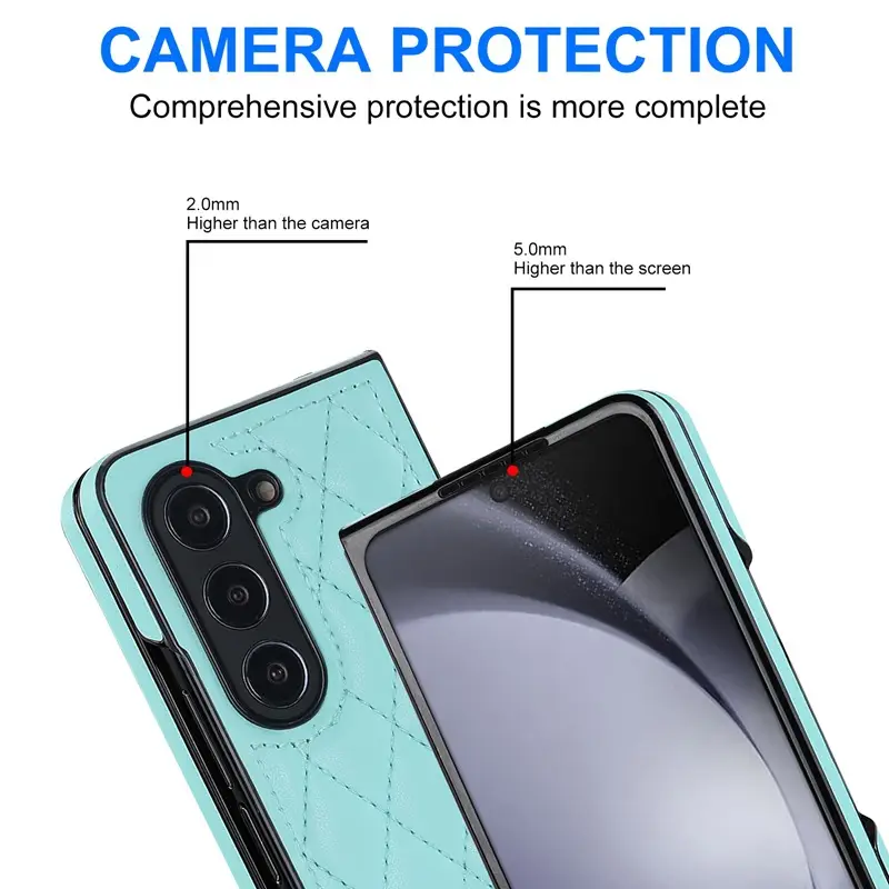 Samsung Z Fold 3 Leather Protective Case - Image 12