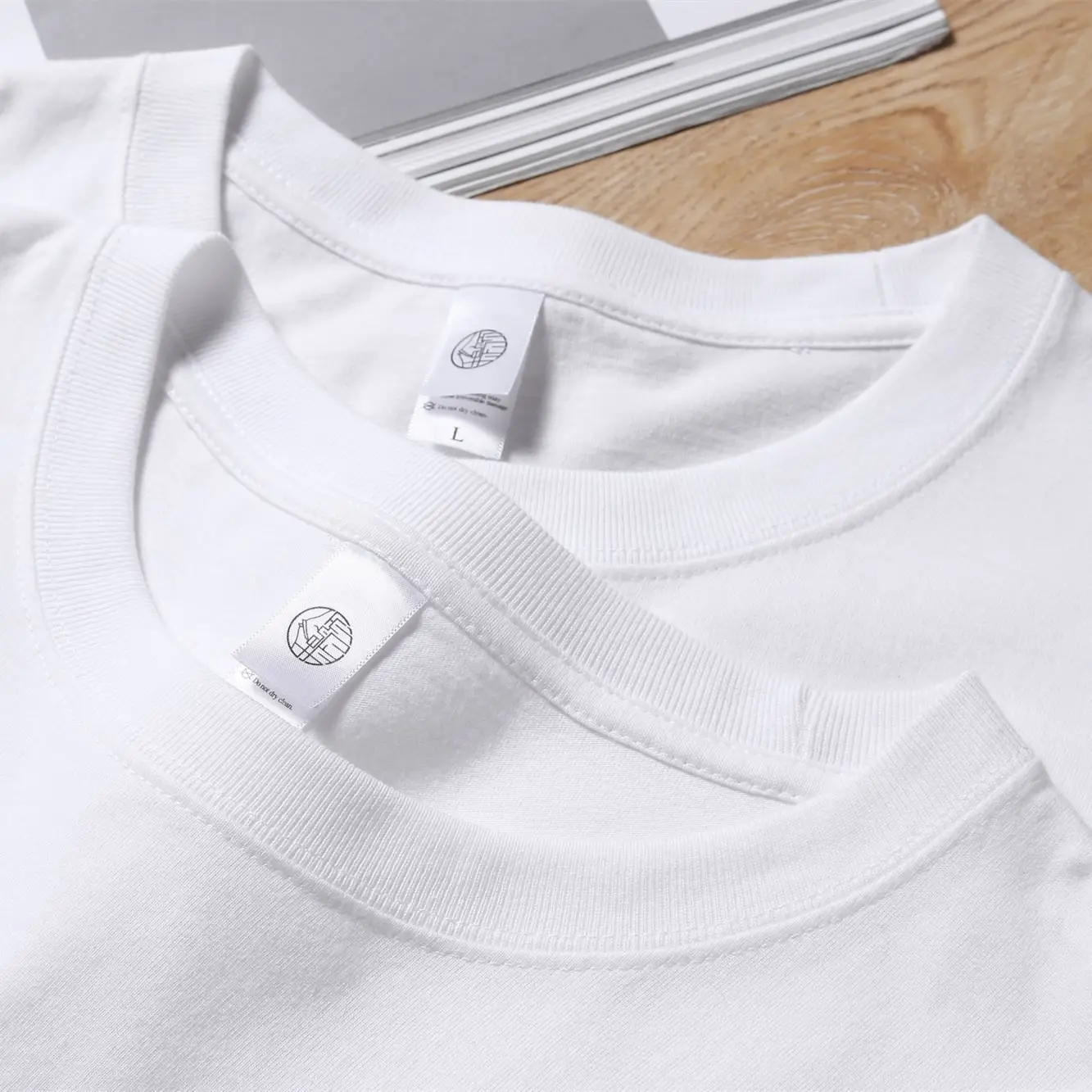 200g Cotton Heavy Men T-Shirt Peach Short Sleeve - Image 11