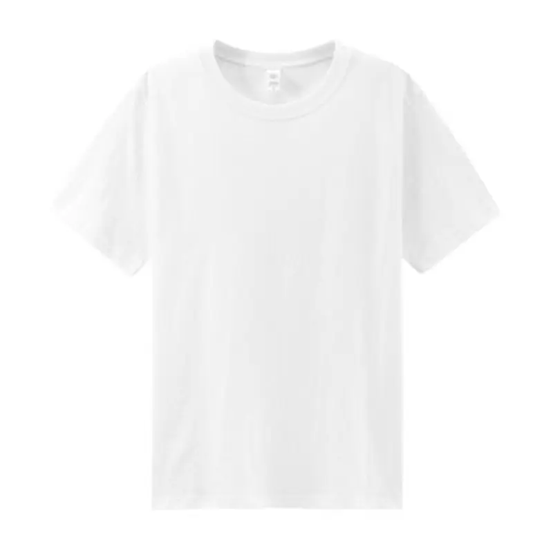 200g Cotton Heavy Men T-Shirt Peach Short Sleeve - Image 14