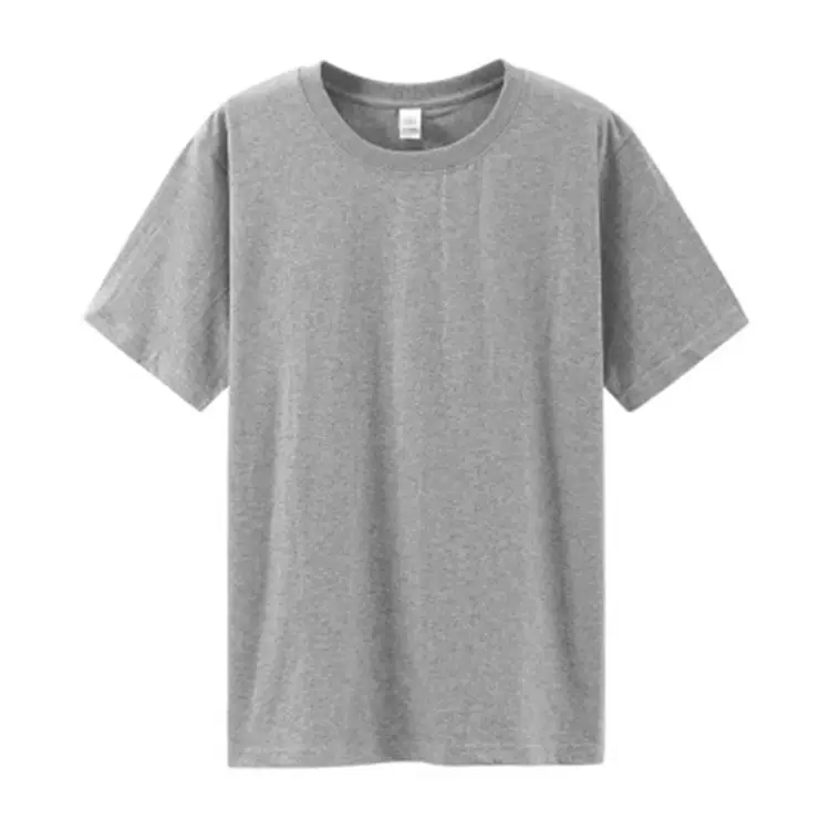200g Cotton Heavy Men T-Shirt Peach Short Sleeve - Image 3