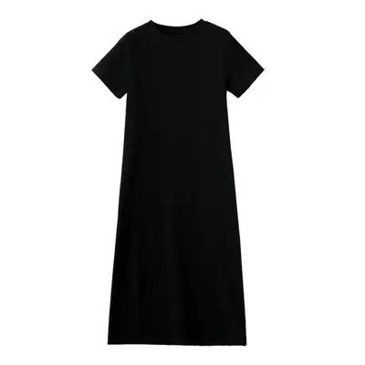 Women Plus Size Grey Loose Fit T-Shirt Dress - Image 7