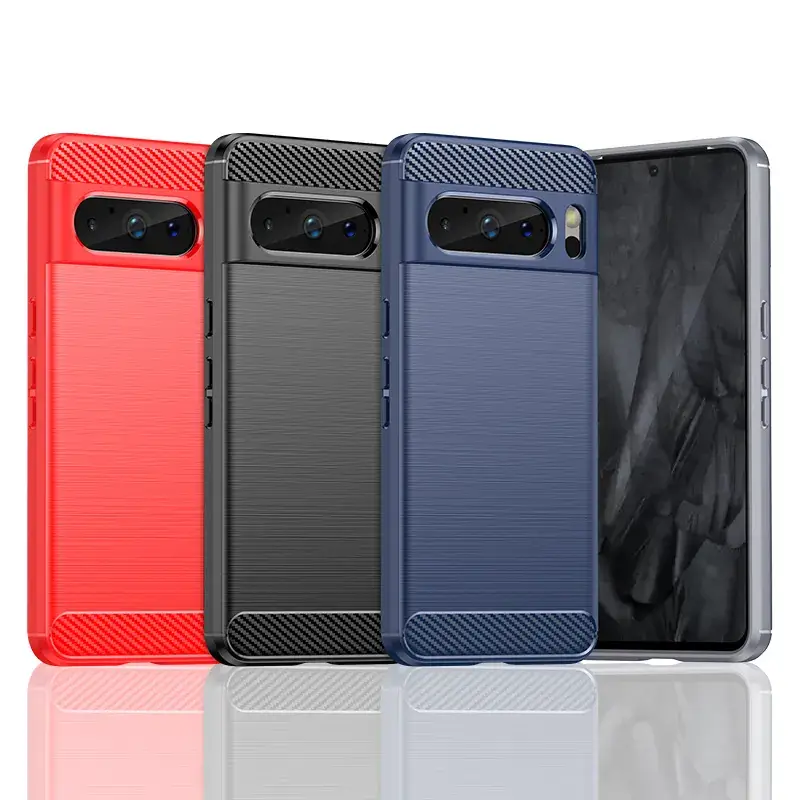 Google Pixel 8A Pro Silicone Protective Case Red - Image 4