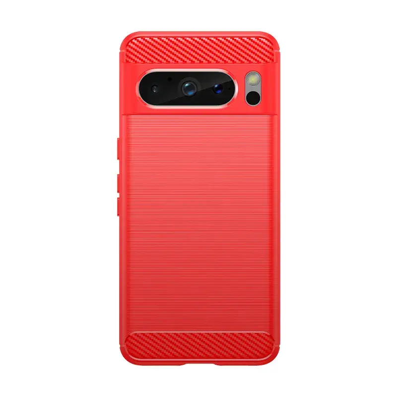 Google Pixel 8A Pro Silicone Protective Case Red - Image 3