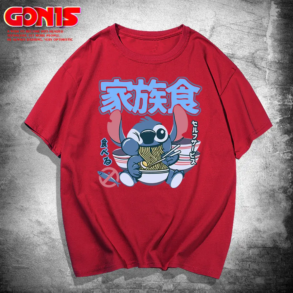 Men Black Stitch Stitch T-Shirt Star Baby Joint Anime Design - Image 4