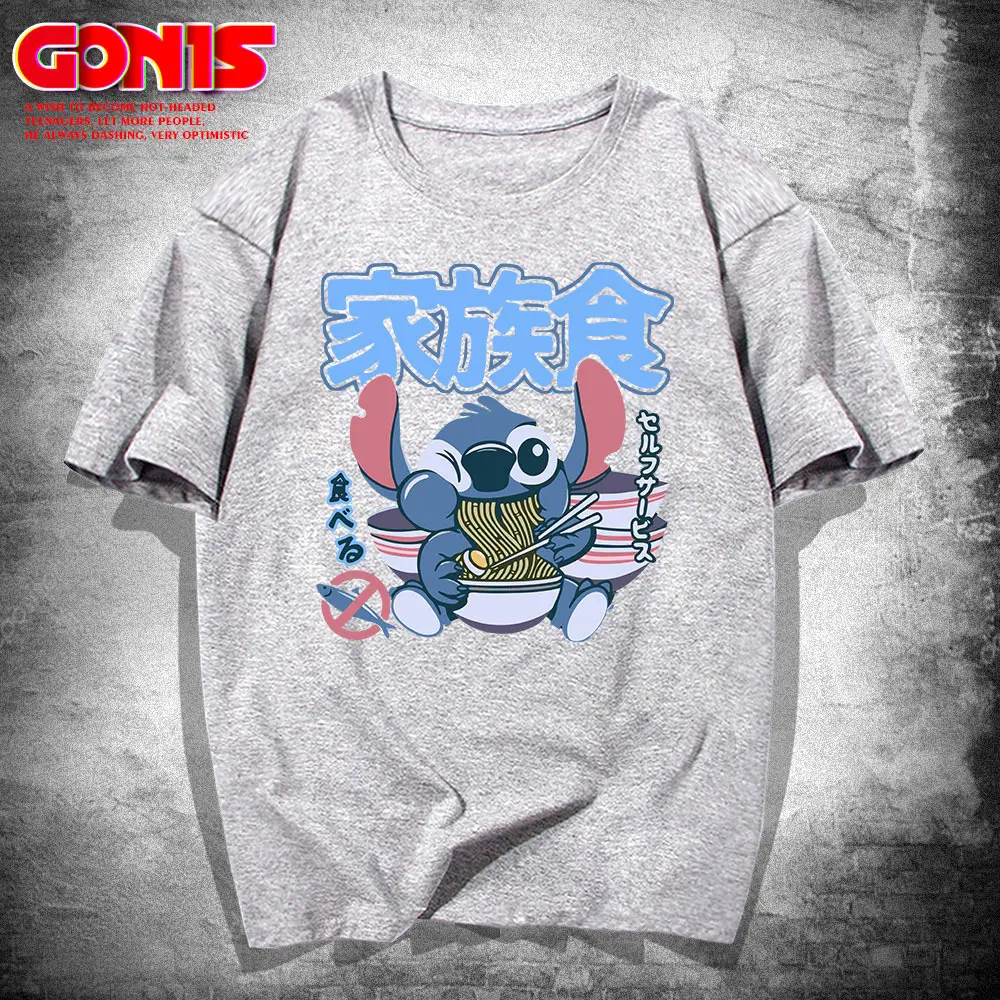 Men Black Stitch Stitch T-Shirt Star Baby Joint Anime Design - Image 7