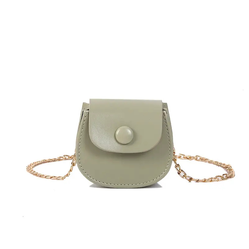 White Shoulder Crossbody Bag with Chain Strap - Image 4