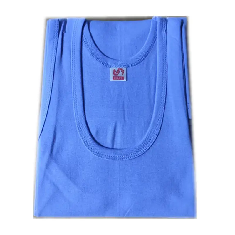 Men's Grey Threaded Vest with Elastic Underwear