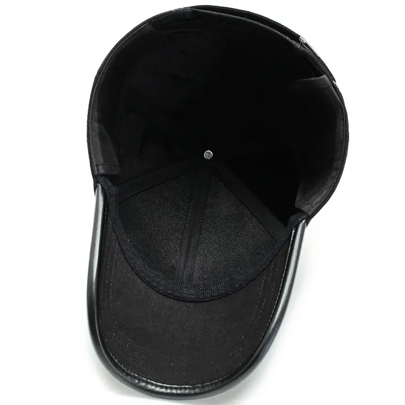 Men Wool Cap Black Winter Warm Ear Protection - Image 7
