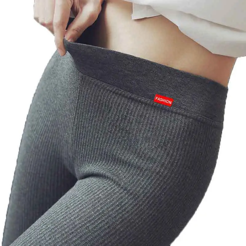 Women's Red Vertical Strip Leggings 2025 Spring