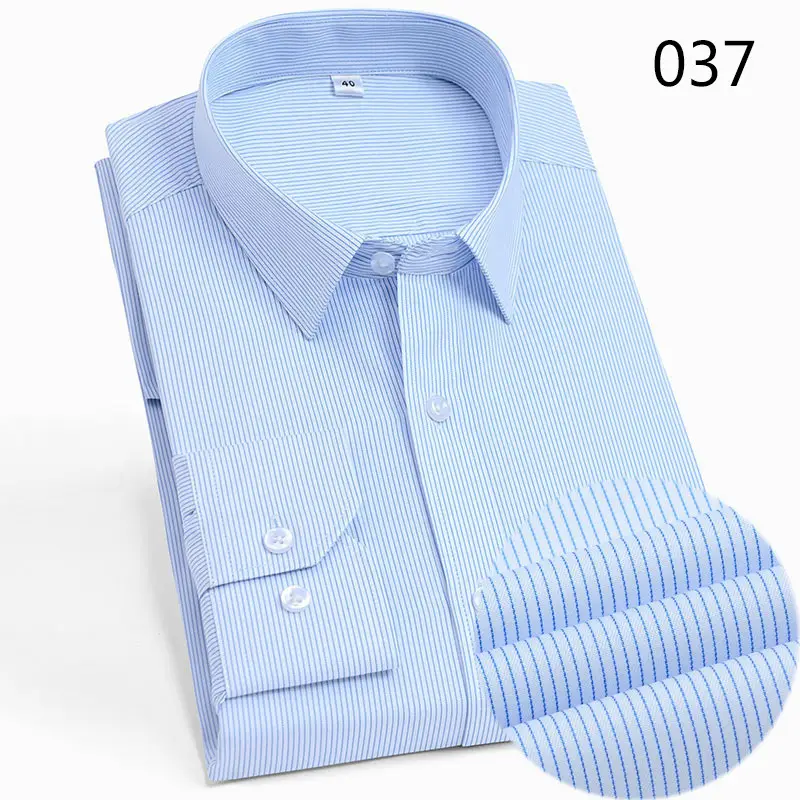 Men's Light Blue Button Down Shirt 036 - Image 4