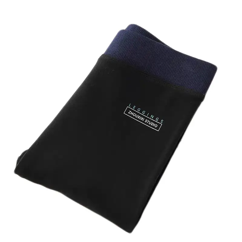 Women's Fleece Leggings Deep Blue Thick Warm Extra Size - Image 12