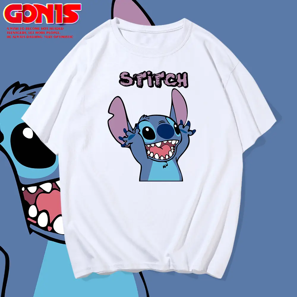 Men Summer Cartoon T-Shirt Yellow Star Trek Stitch - Image 10