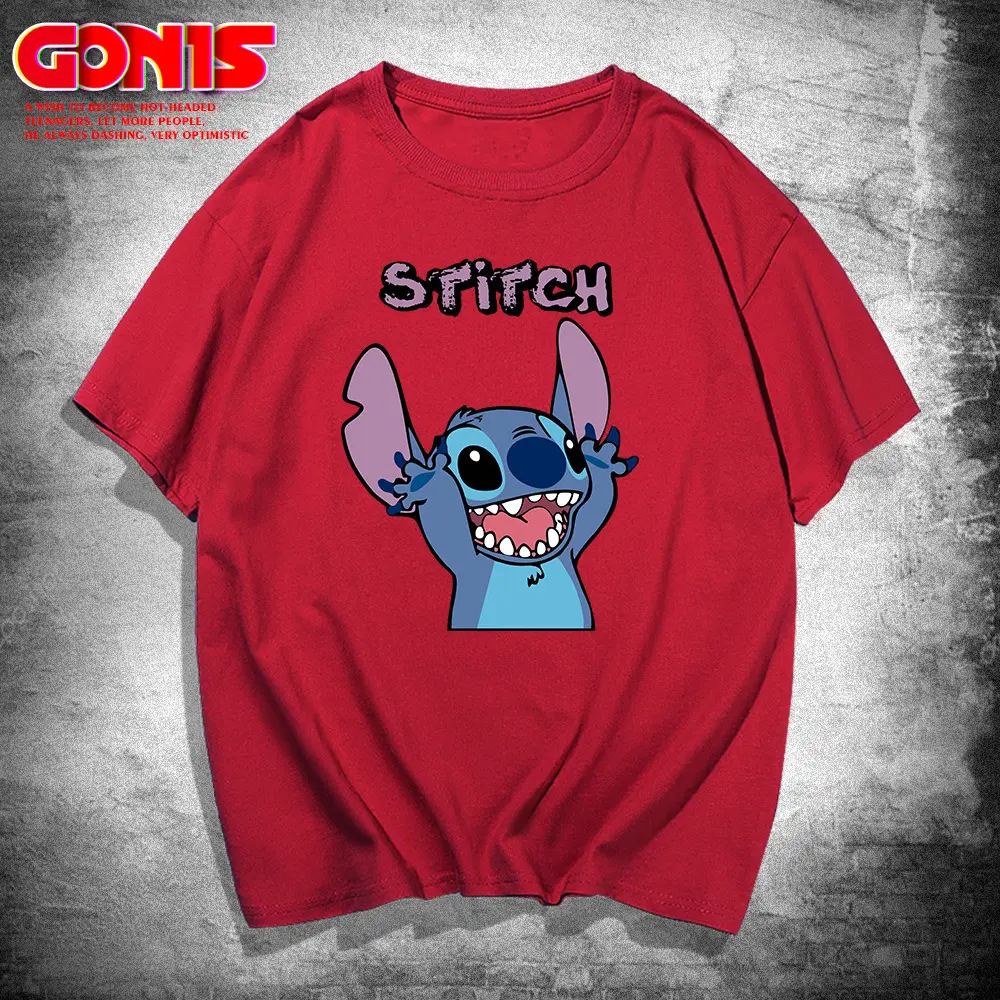Men Summer Cartoon T-Shirt Yellow Star Trek Stitch - Image 4