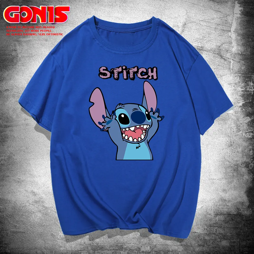 Men Summer Cartoon T-Shirt Yellow Star Trek Stitch - Image 5