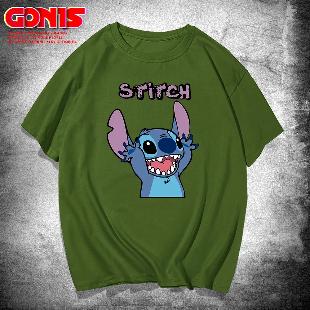 Men Summer Cartoon T-Shirt Yellow Star Trek Stitch - Image 6