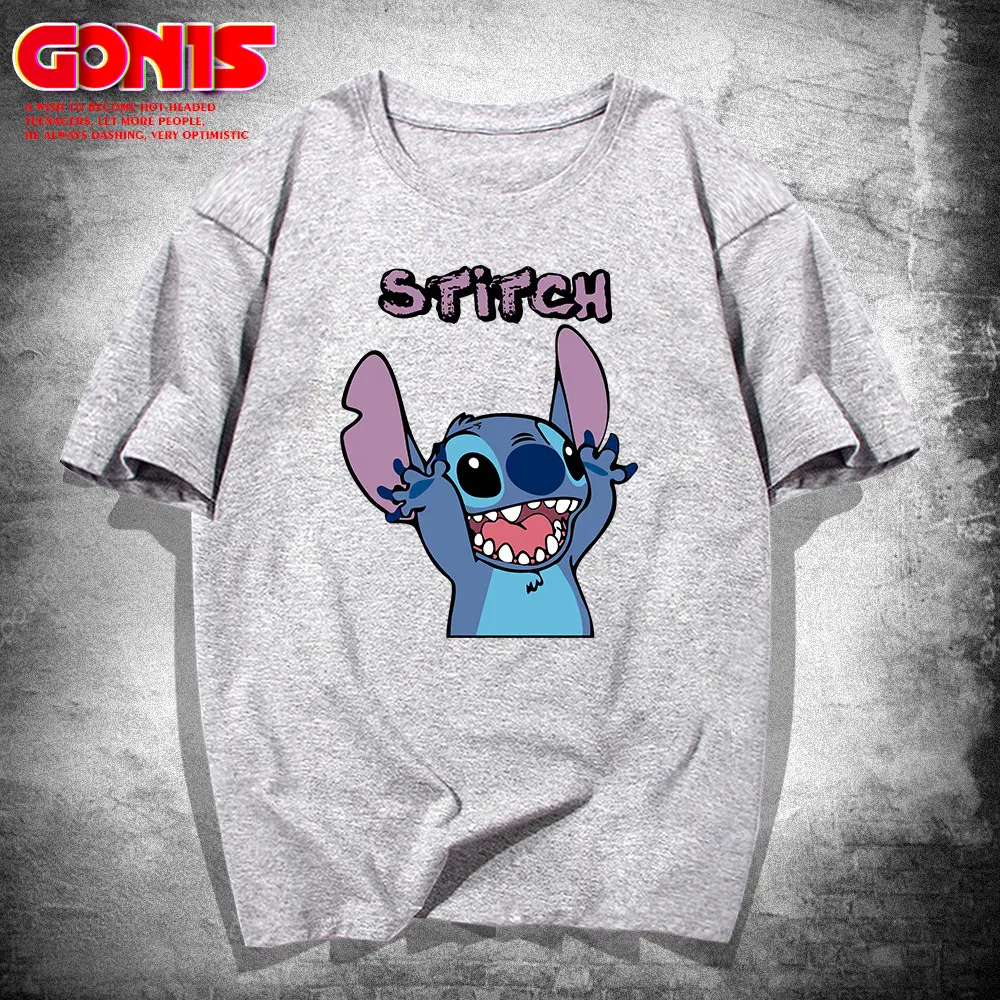 Men Summer Cartoon T-Shirt Yellow Star Trek Stitch - Image 7