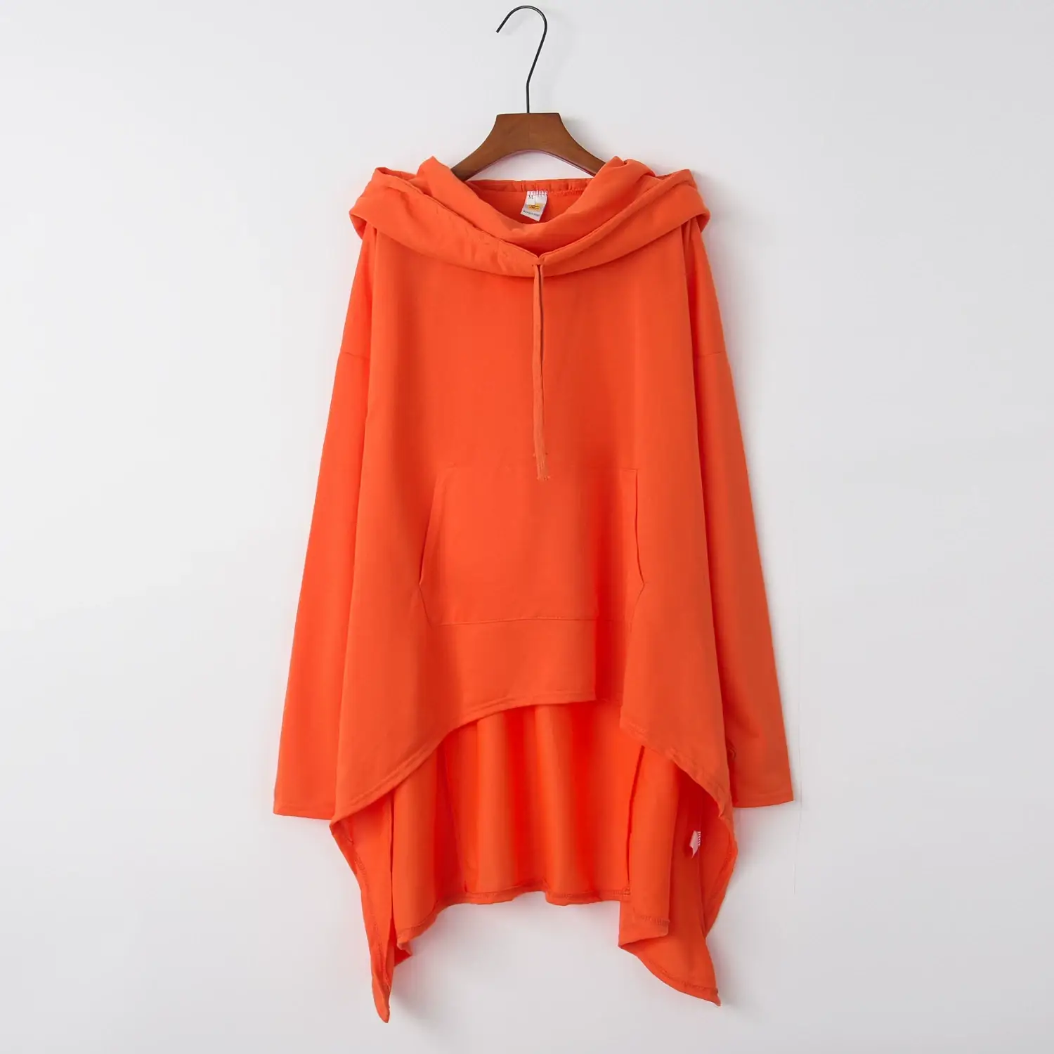 Orange Long Hooded Sweater for Women Winter — feature 21