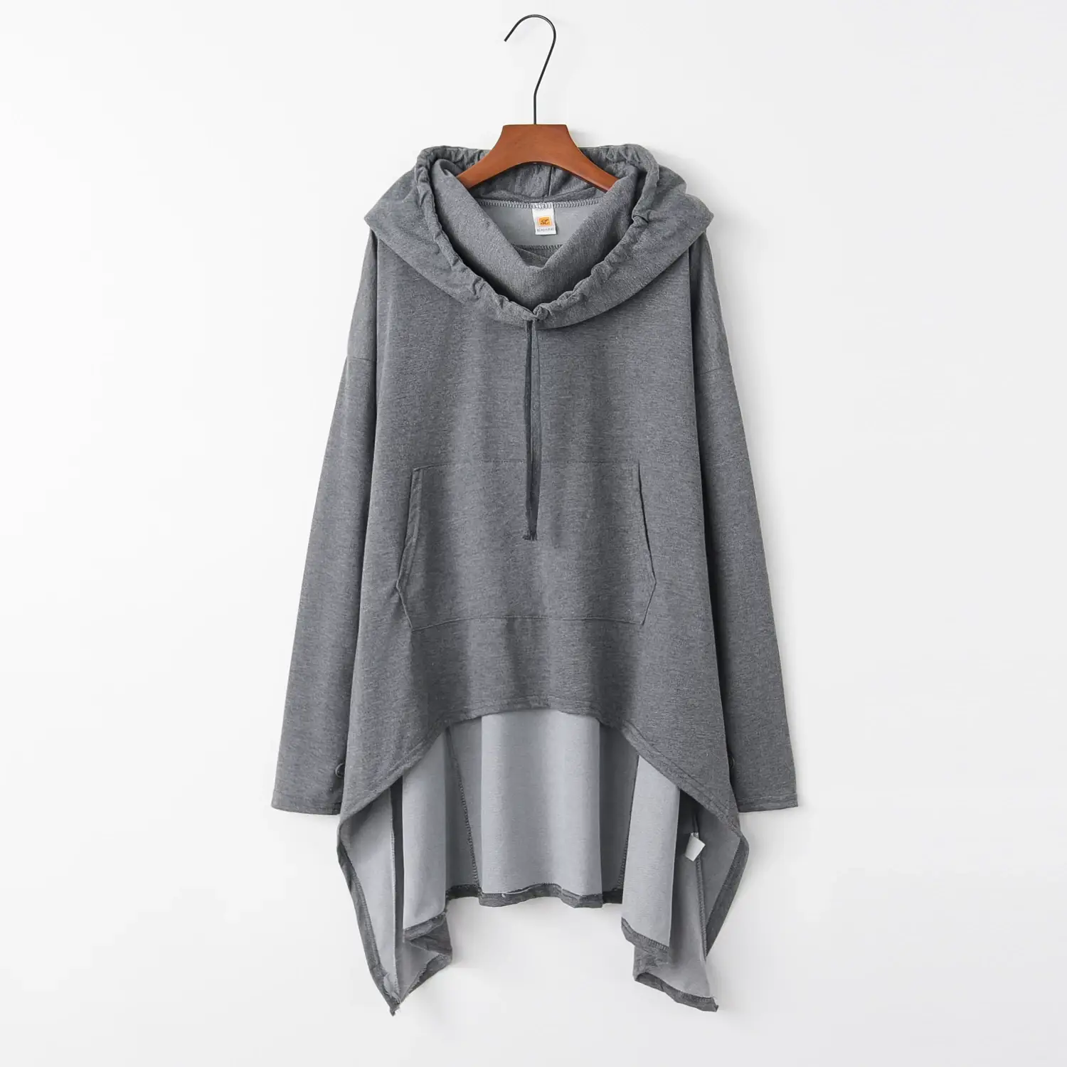 Orange Long Hooded Sweater for Women Winter — feature 28