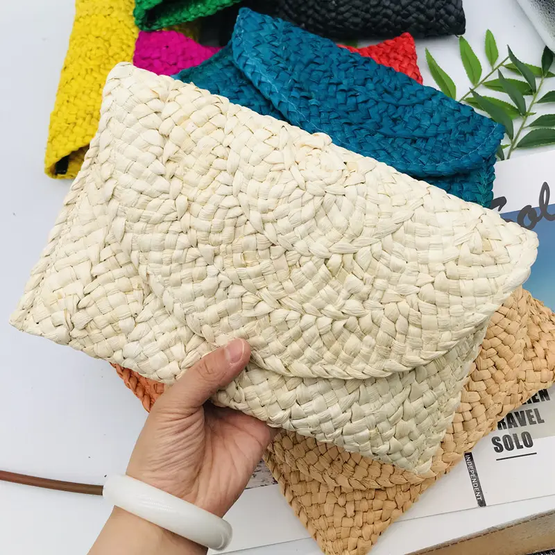 New Colorful Woven Clutch Bags for Women - Image 2