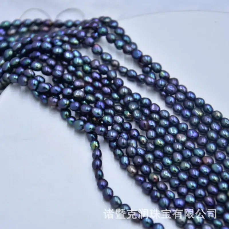 Natural Freshwater Pearl Baroque Necklace Mini Small Odor Dyed - Image 3