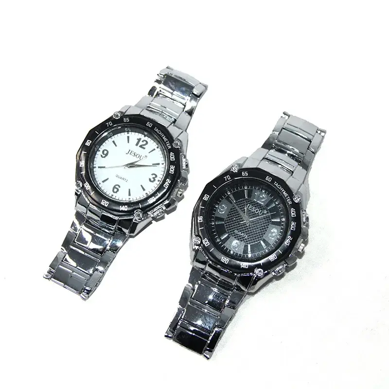 Men's Quartz Watch with Pen Set for Business Suit