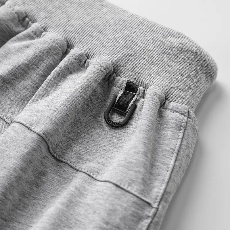 Men Grey Cotton Shorts with Side Pockets