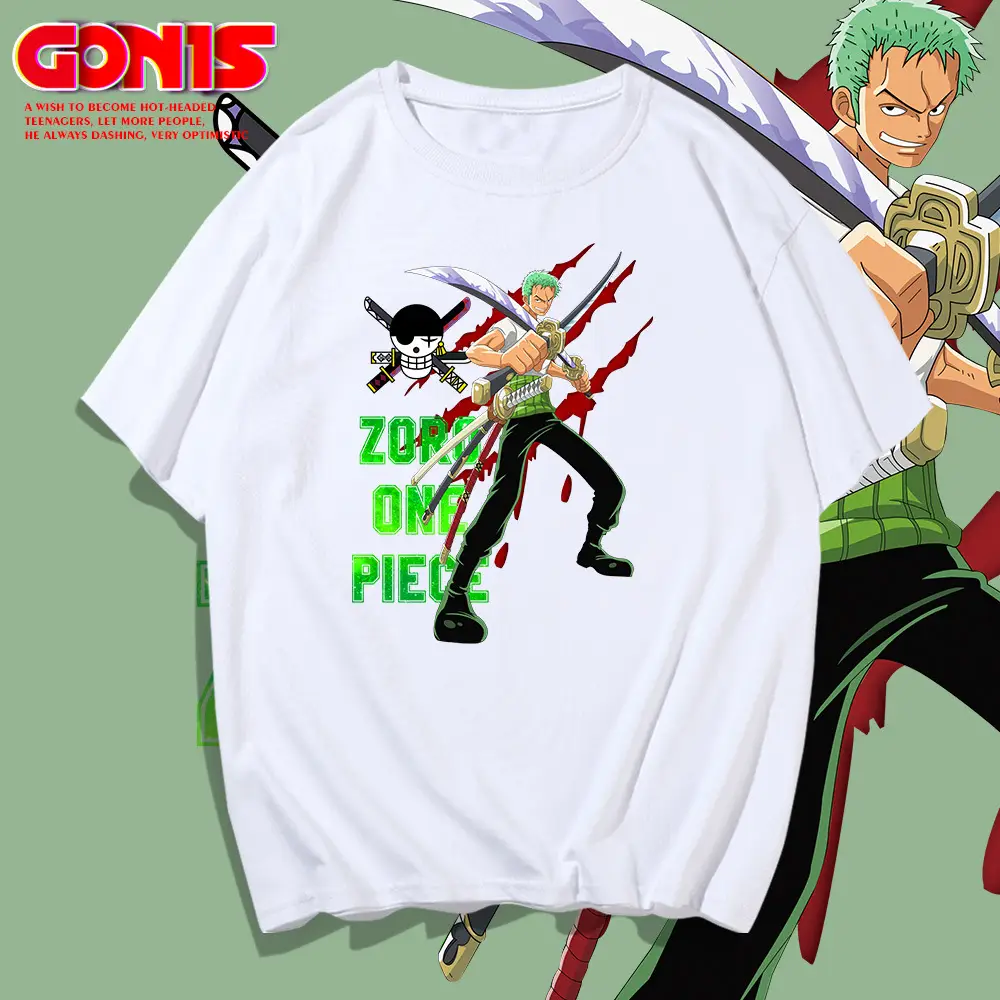 Men Women One Piece Graphic T-Shirt White Loose Fit - Image 9