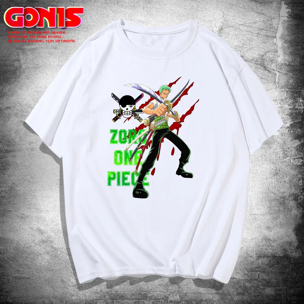Men Women One Piece Graphic T-Shirt White Loose Fit - Image 2