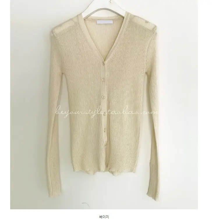Mint Green Knit Button Cardigan for Women — feature 29