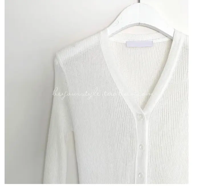Mint Green Knit Button Cardigan for Women — feature 32
