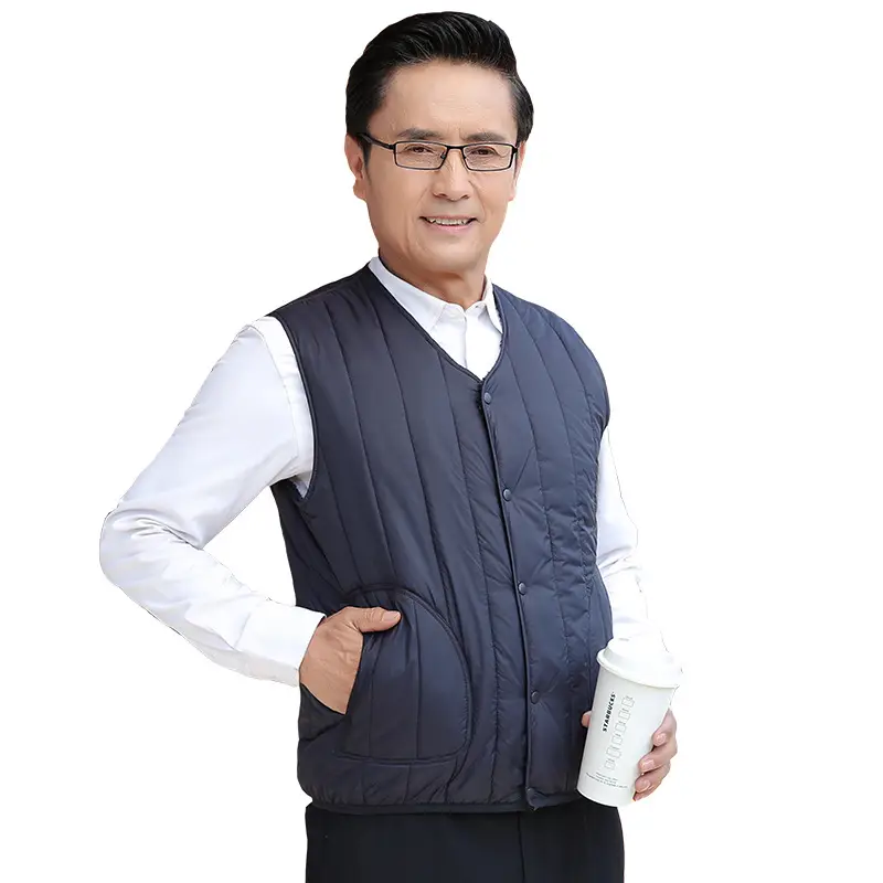 Men's Cotton Vest for Outer Wear, Warm, Lightweight, Autumn Winter - Image 5