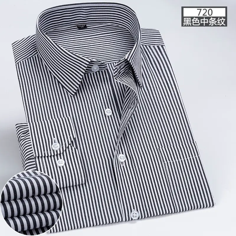 Men Pink Striped Long Sleeve Shirt with Embroidered Logo - Image 14