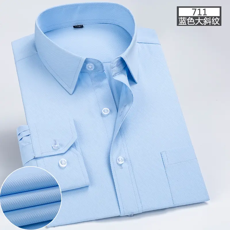 Men Pink Striped Long Sleeve Shirt with Embroidered Logo - Image 9