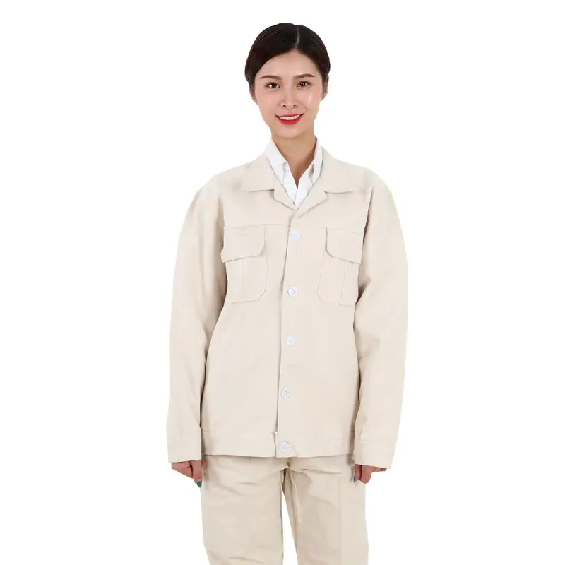 White Canvas Welding Pajama Set for Women - Image 2